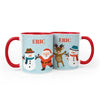 Personalized Add Your Name Christmas Buddies 11oz Red Mug