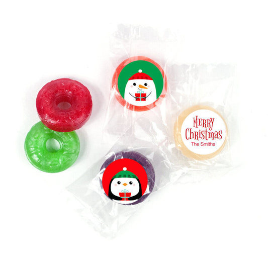 Personalized Christmas Winter Buddies Life Savers 5 Flavor Hard Candy