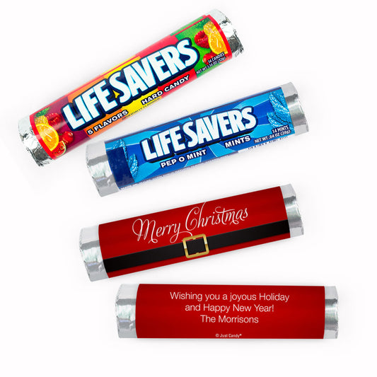 Personalized Christmas St. Nick Lifesavers Rolls (20 Rolls)