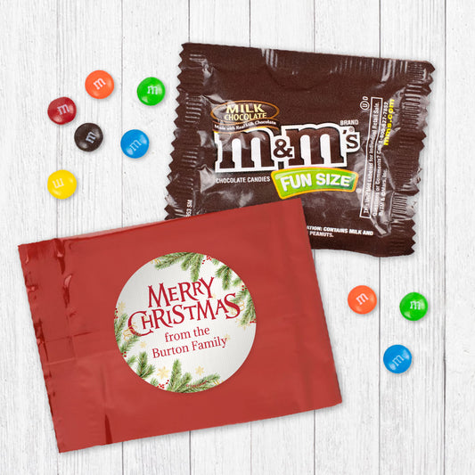 Personalized Spirited Christmas Milk Chocolate M&Ms