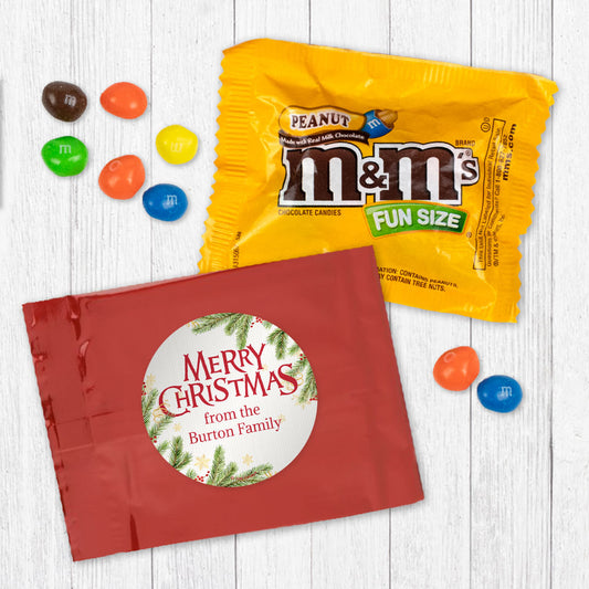 Personalized Spirited Christmas Peanut M&Ms