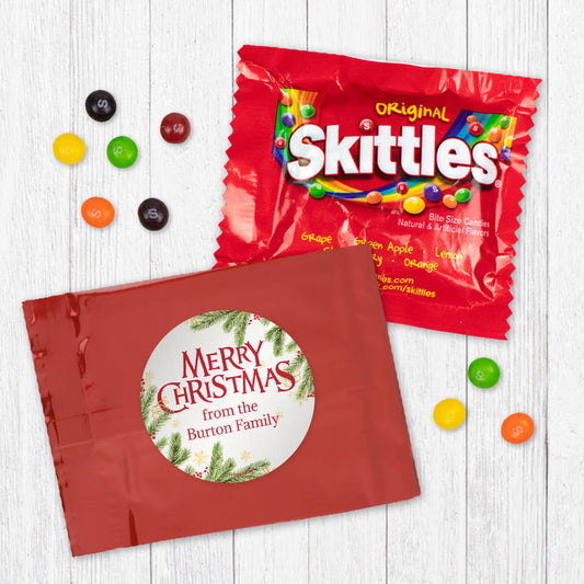 Personalized Spirited Christmas Skittles