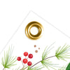 Personalized Christmas Botanical Add Your Logo 5 Ft. Banner