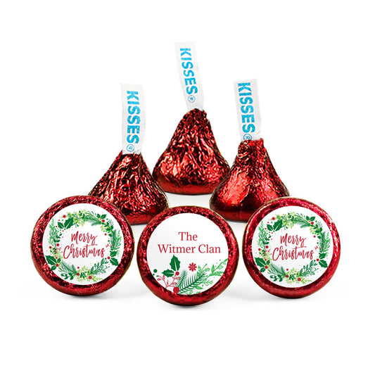 Personalized Merry Christmas Hershey's Kisses