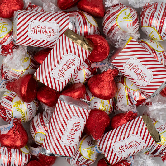 Christmas Hershey's Miniatures, Kisses, and Lindt Truffles - 2.6lb Bag (166 ct)