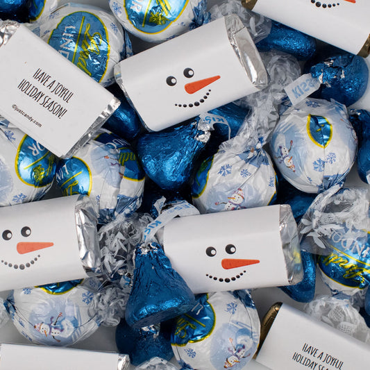 Snowman Hershey's Miniatures, Kisses, and Lindt Truffles - 2.6lb Bag (166 ct)