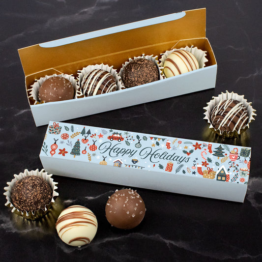 Season's Greetings Truffle Favors - 4 pcs