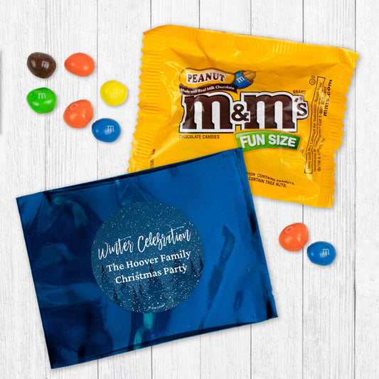 Personalized Winter Celebration Peanut M&Ms