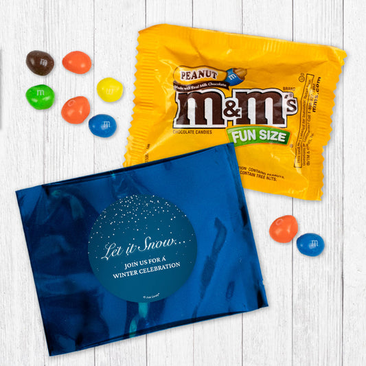 Personalized Let it Snow Peanut M&Ms