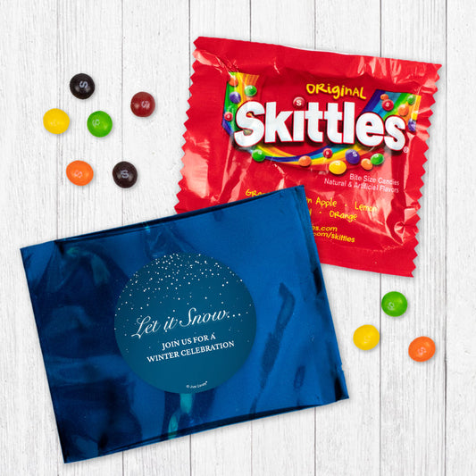 Personalized Let it Snow Skittles