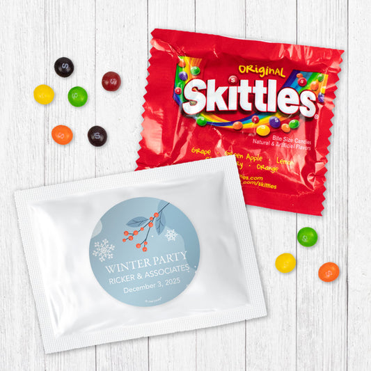 Personalized Winter Berry Christmas Skittles