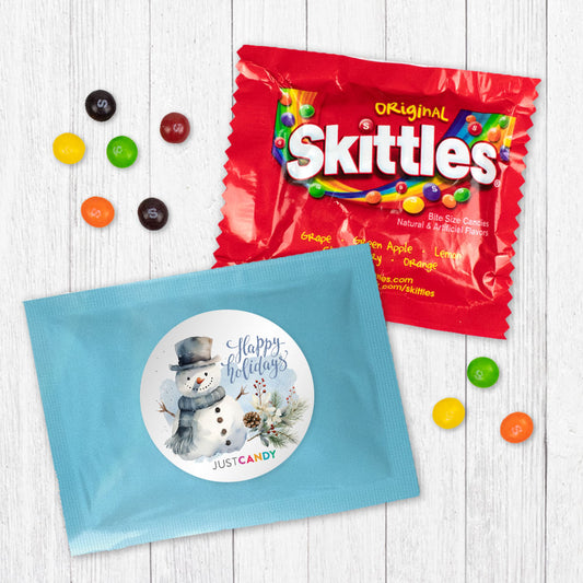 Watercolor Snowman Christmas Skittles