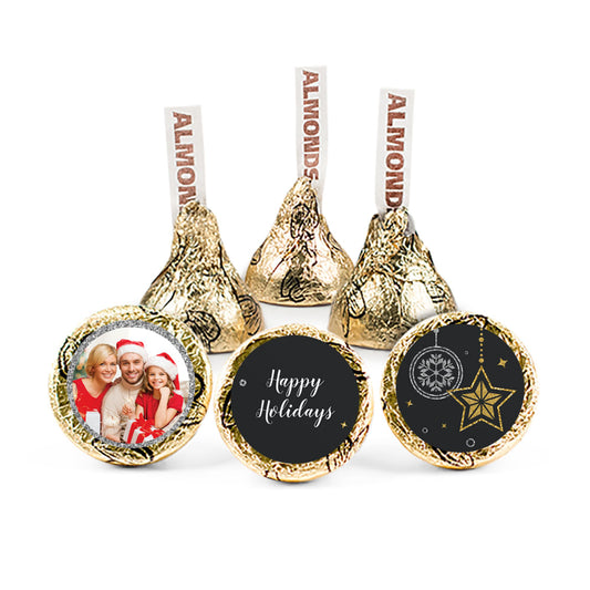 Personalized Happy Holidays Sparkles Hershey's Kisses