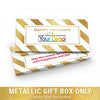 Deluxe Personalized Happy Holidays Add Your Logo Candy Bar Favor Box