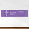 Personalized Easter Purple Cross 5 Ft. Banner