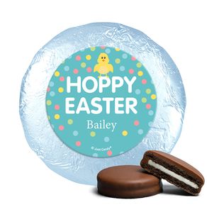 Personalized Easter Blue Chick Milk Chocolate Covered Oreos