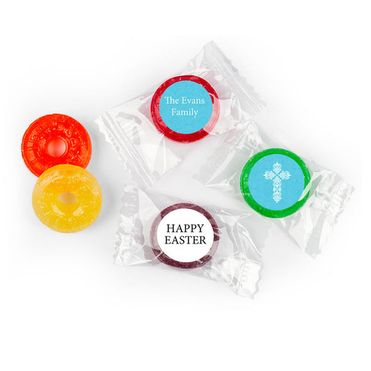 Personalized Easter Blue Cross LifeSavers 5 Flavor Hard Candy (300 Pack)