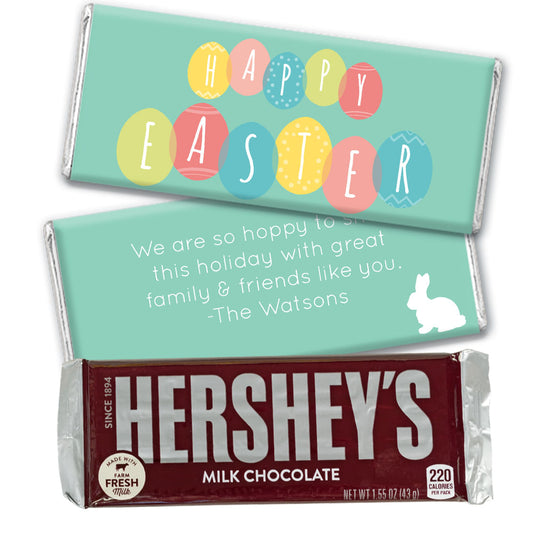 Personalized Easter Egg Party Hershey's Milk Chocolate Bar & Wrapper