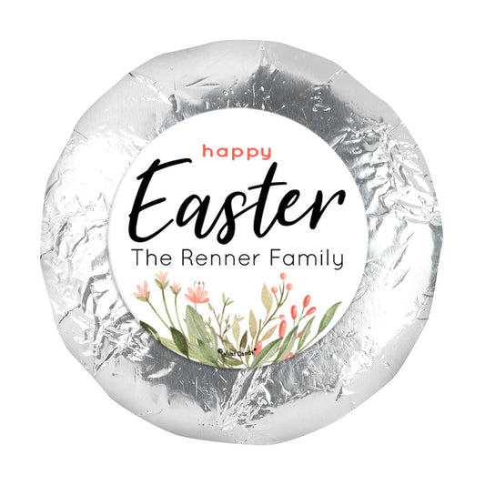 Easter Flowers 1.25" Stickers (48 Stickers)