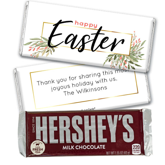 Personalized Easter Flowers Hershey's Milk Chocolate Bar