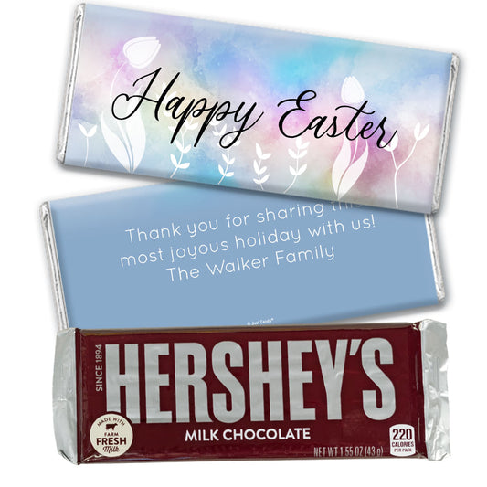 Personalized Easter Timeless Tulips Hershey's Milk Chocolate Bar