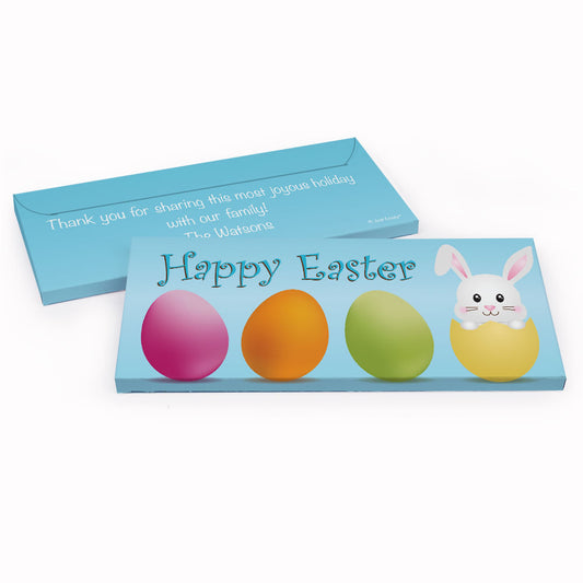 Deluxe Personalized Easter Hatched a Bunny Candy Bar Favor Box