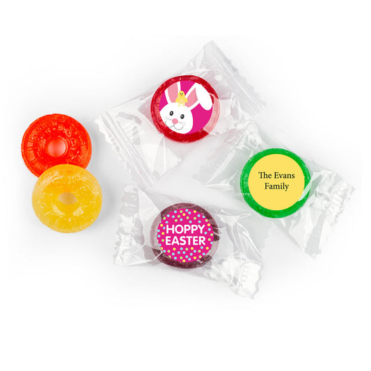 Personalized Easter Pink Chick LifeSavers 5 Flavor Hard Candy (300 Pack)