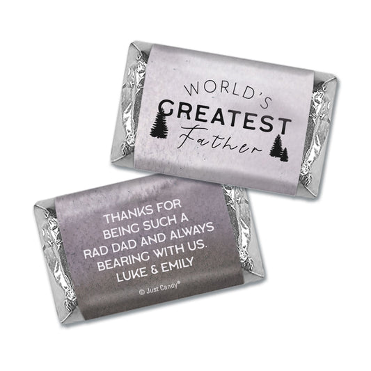 Personalized Father's Day Wisdom & Wilderness Hershey's Miniatures