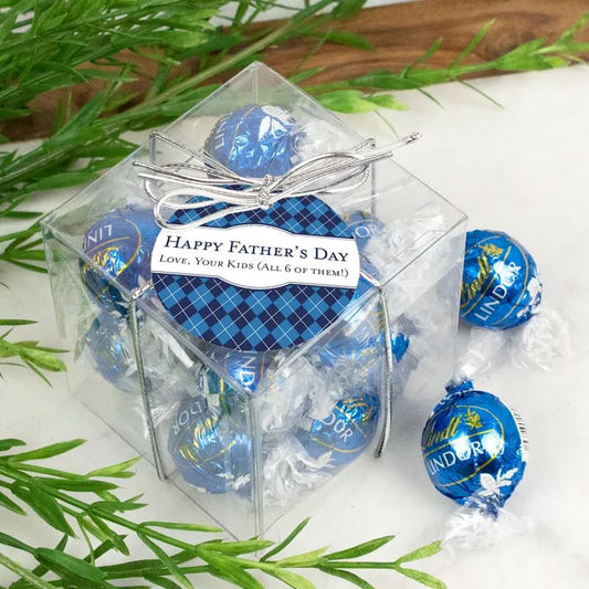 Personalized Father's Day Dad Lindor Truffles by Lindt Cube Gift