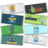 Personalized Father's Day Candy Gift Box Belgian Chocolate Bars (8 Pack)