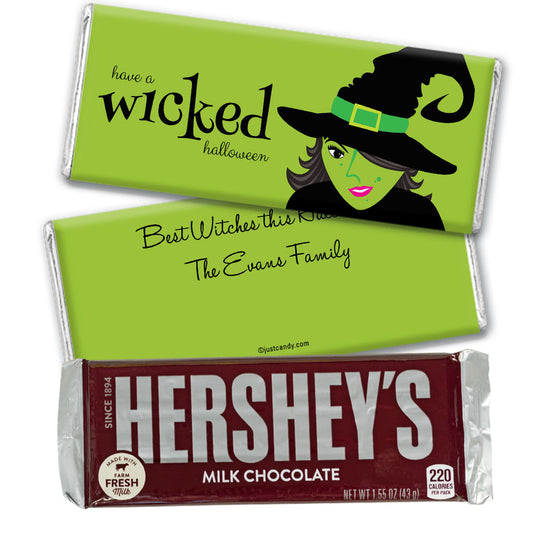 Halloween Personalized Hershey's Milk Chocolate Bar Wicked Witch