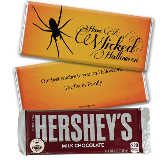 Halloween Personalized Hershey's Milk Chocolate Bar Wicked Halloween Spider