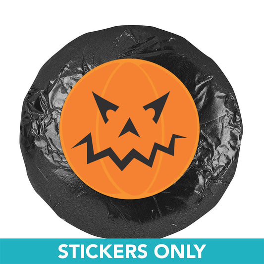 Halloween Personalized Stickers- Jack-O-Lantern (48 Stickers)