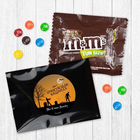 Personalized Halloween Zombie Spooktacular Milk Chocolate M&Ms