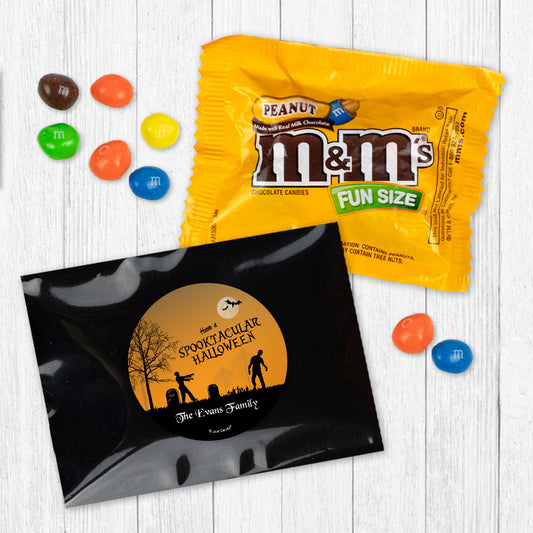 Personalized Halloween Zombie Spooktacular Peanut M&Ms