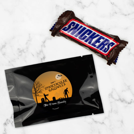 Personalized Halloween Zombie Spooktackular Snickers