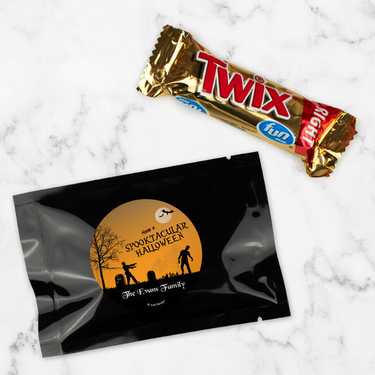 Personalized Halloween Zombie Spooktackular Twix