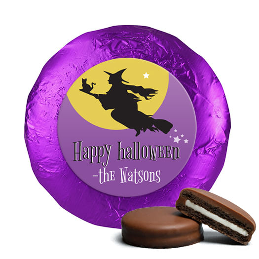 Personalized Halloween Witch Chocolate Covered Oreos