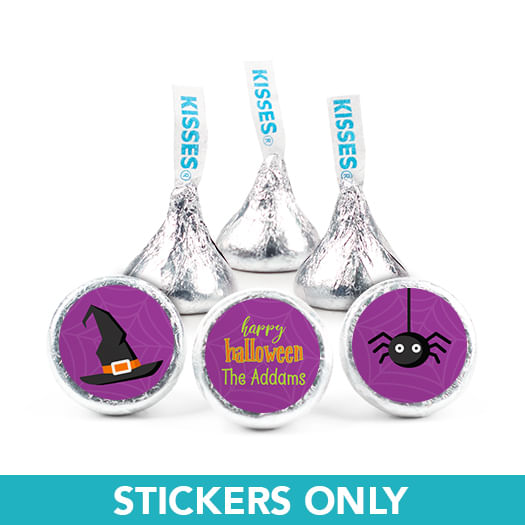 Personalized Halloween Spirit 3/4" Stickers (108 Stickers)