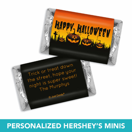 Personalized Halloween Jack'O'Lanterns Deluxe Candy Buffet