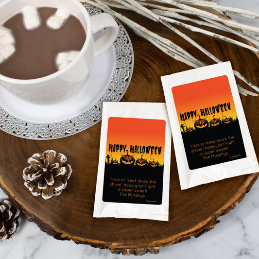 Personalized Halloween Hot Cocoa - Pumpkins