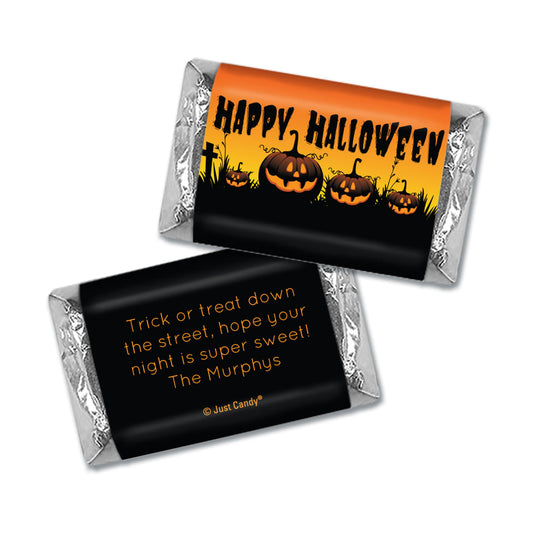 Personalized Halloween Jack'O'Lanterns Hershey's Miniatures