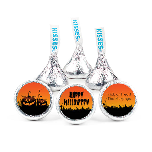 Personalized Halloween Jack'O'Lanterns Hershey's Kisses