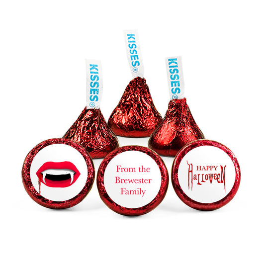 Personalized Halloween Vampire's Kiss Hershey's Kisses