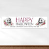 Personalized Halloween Floral Skull 5 Ft. Banner