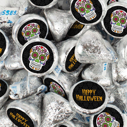 Happy Halloween Skull Hershey's Kisses Candy 90ct - 14.4oz