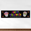 Personalized Halloween Festive Sugar Skull 5 Ft. Banner