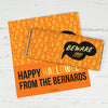 Personalized Halloween Spooky Phrases Chocolate Bar Wrappers Only