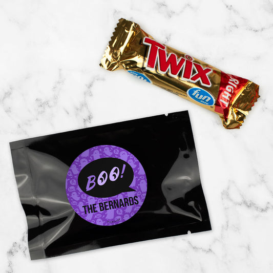 Personalized Halloween Spooky Phrases Twix