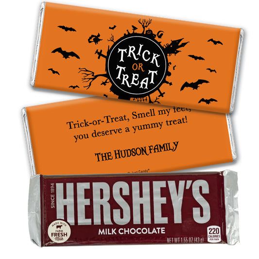 Personalized Halloween Sweet Treats Hershey's Milk Chocolate Bar & Wrapper